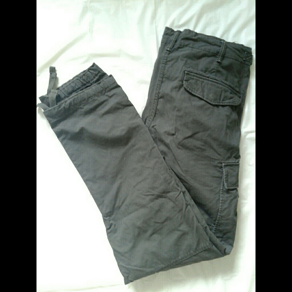 Mens H&M Grey Cargo Pants 36